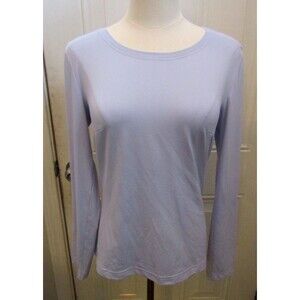In Bloom by Olvi’s Long Sleeve Top Light Purple Tee T Shirt Size 42 US 12